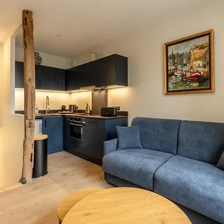 Apartament L'escale Du Vieux Port 4p - Closed Garage - Sauna - Air Conditioning Honfleur