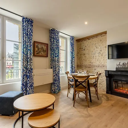 L'escale Du Vieux Port 4p - Closed Garage - Sauna - Air Conditioning Apartament Honfleur